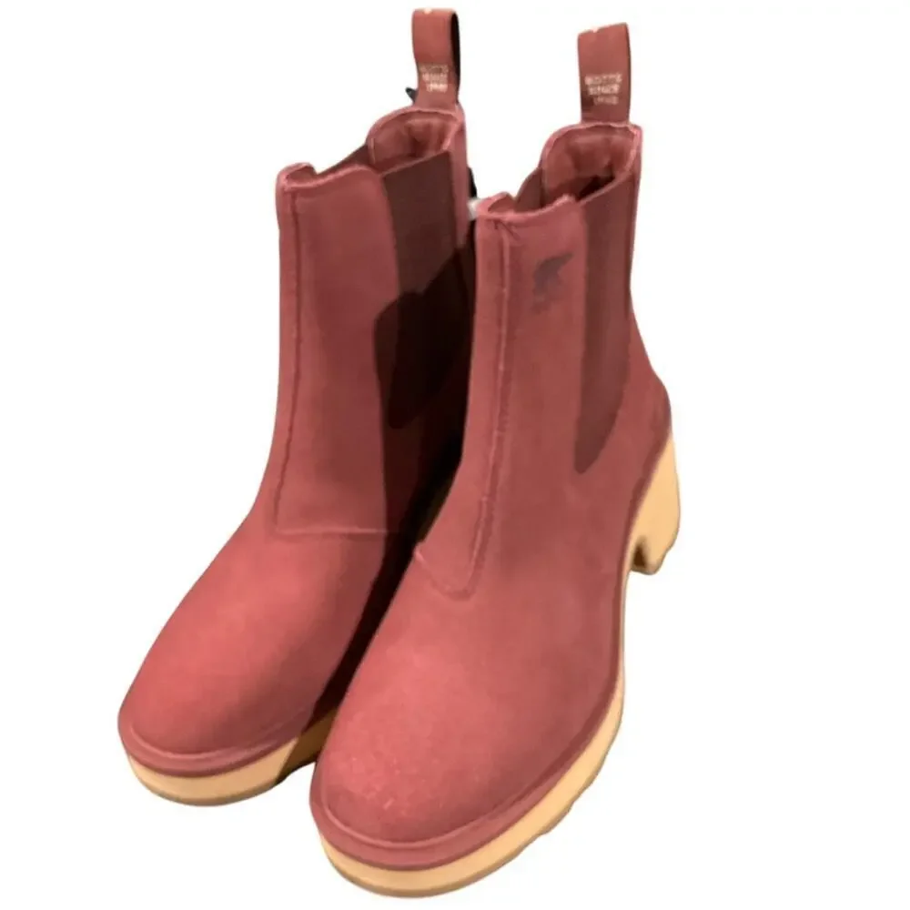 Sorel Women’s Chelsea Boot Waterproof Leather Spice Tawny Buff Size 7 NEW